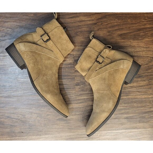 NWT Blake McCay Thayer Buckle Tan Suede Boot 10.5